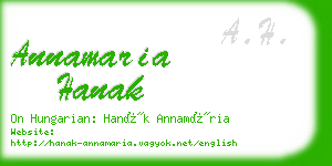 annamaria hanak business card